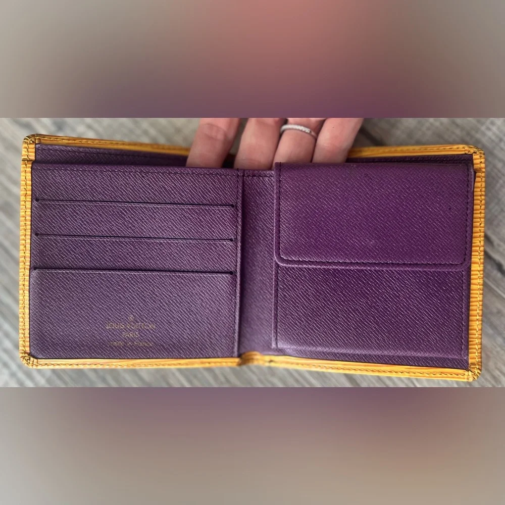 Louis Vuitton Portobier Marco Epi Leather Mens Wallet